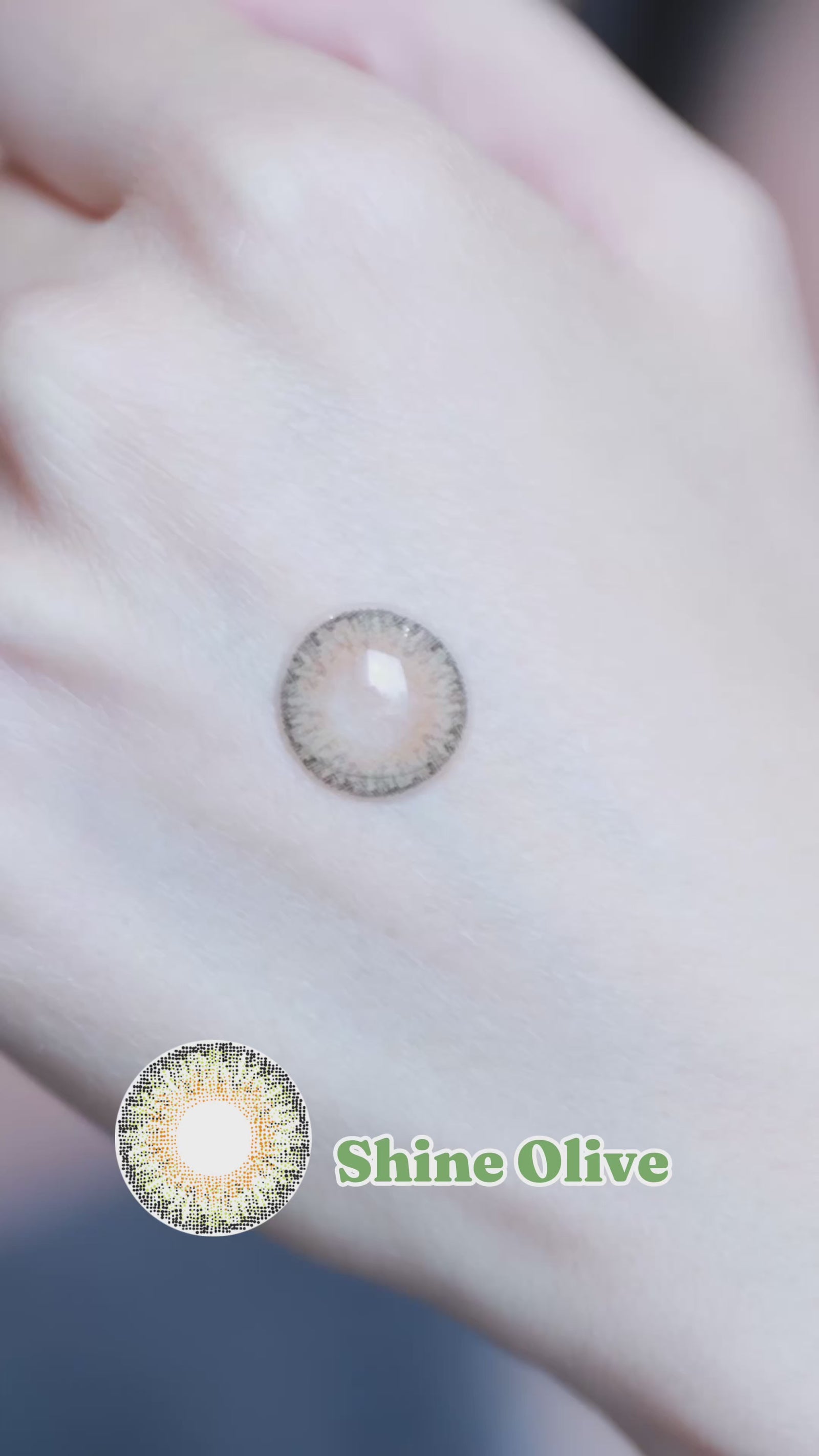 Shine Olive-Eye Secret 38% 3 Month Color Lens 2pcs (Eff dia:15mm)