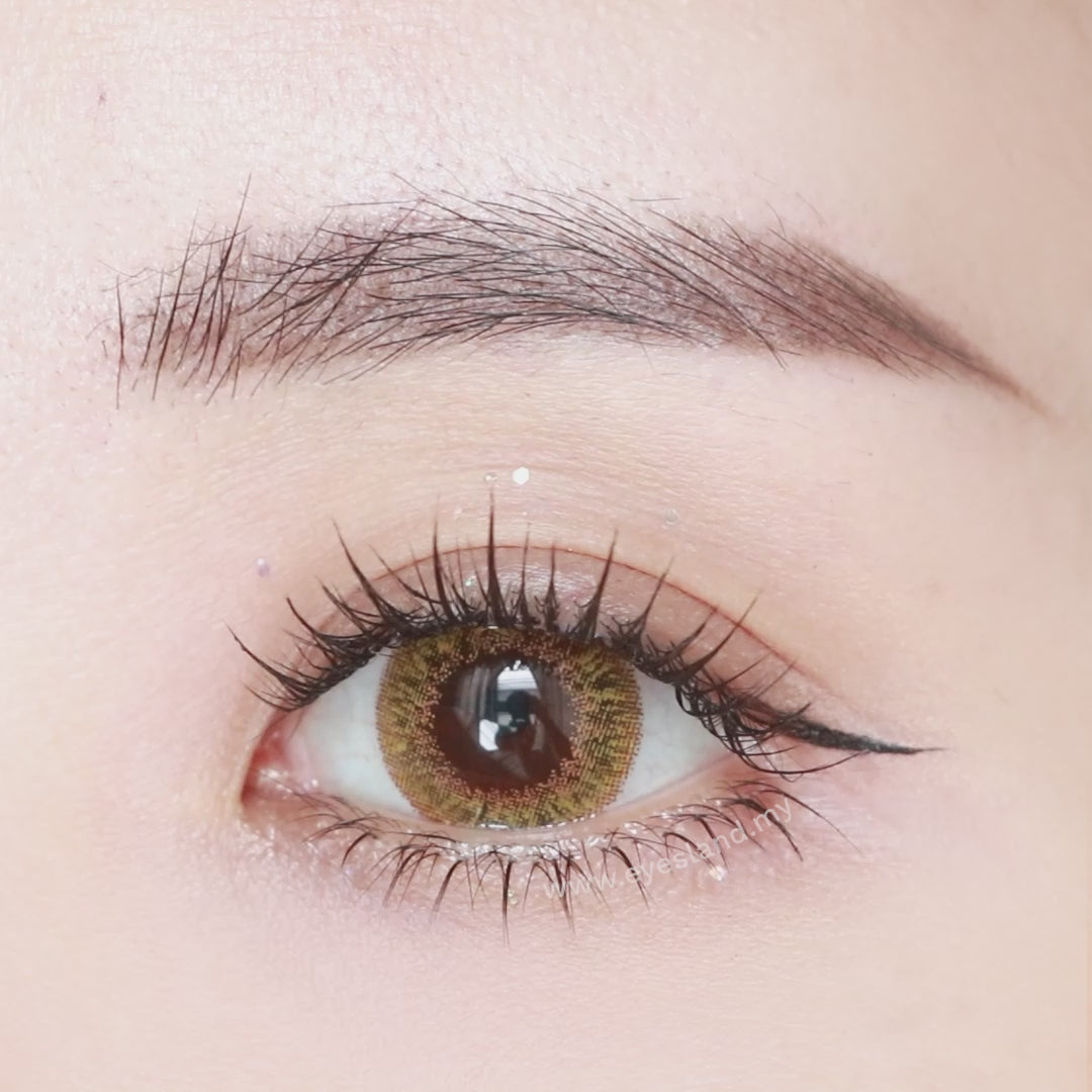 Dreamy Hazel-Eye Secret 38% Monthly Color Lens 2pcs (Eff dia:14.5mm)