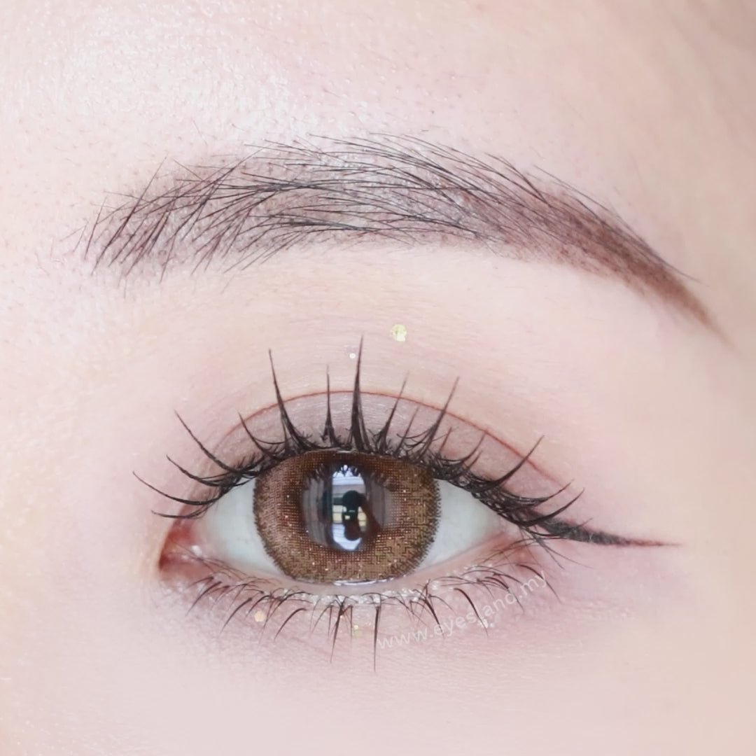 Thai Tea Brown-Mi Tesoro Monthly Color Con 2pcs (Eff dia:15mm)