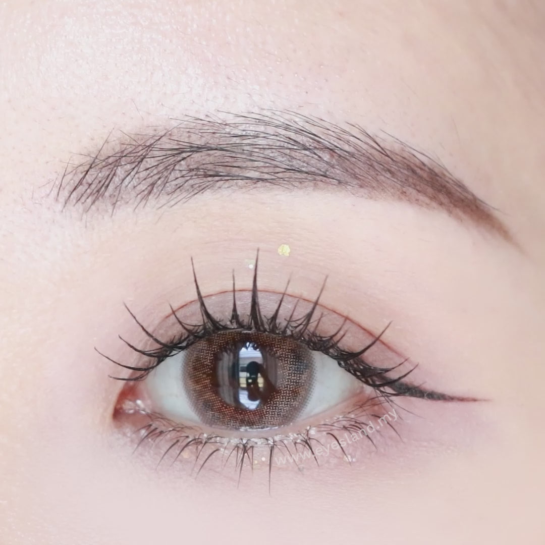 Milk Puff Brown-Mi Tesoro 1 Day Color Con 10pcs (Eff dia:14.2mm)