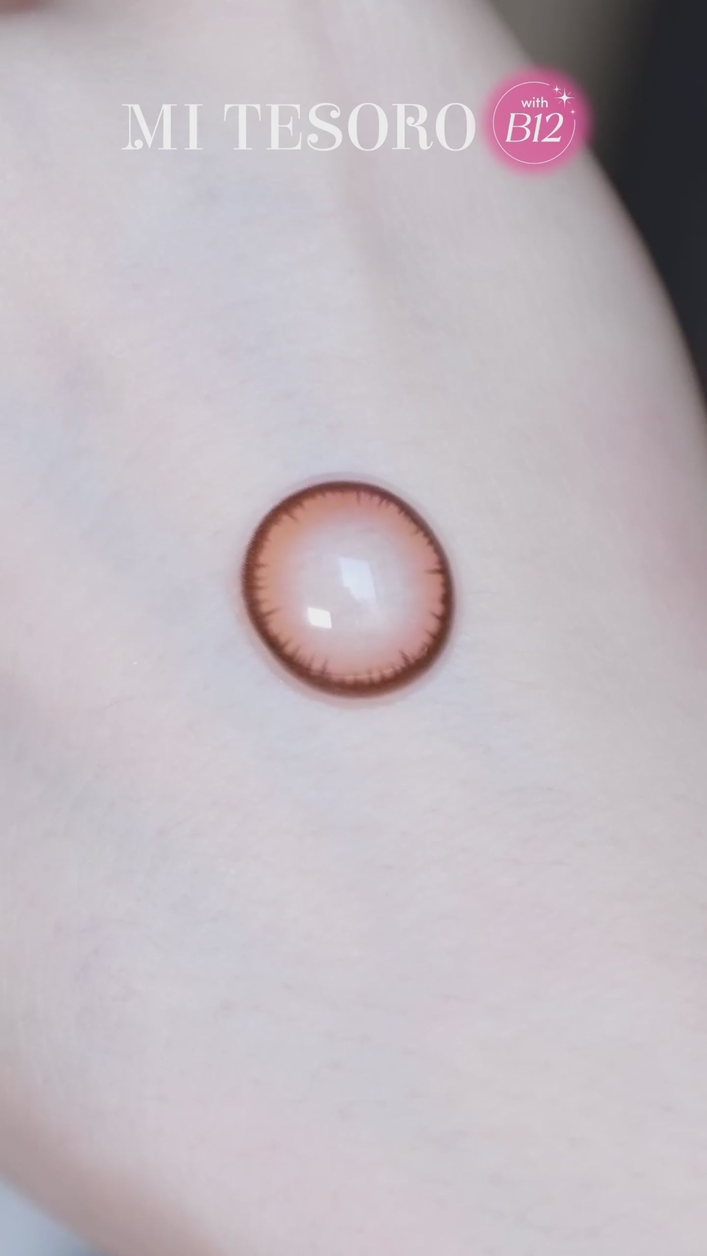 Oolong Tea Brown-Mi Tesoro Monthly Color Con 2pcs (Eff dia:15mm)